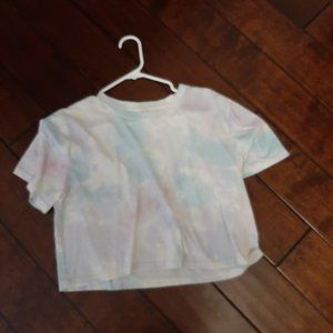 Cropped watercolor Tee